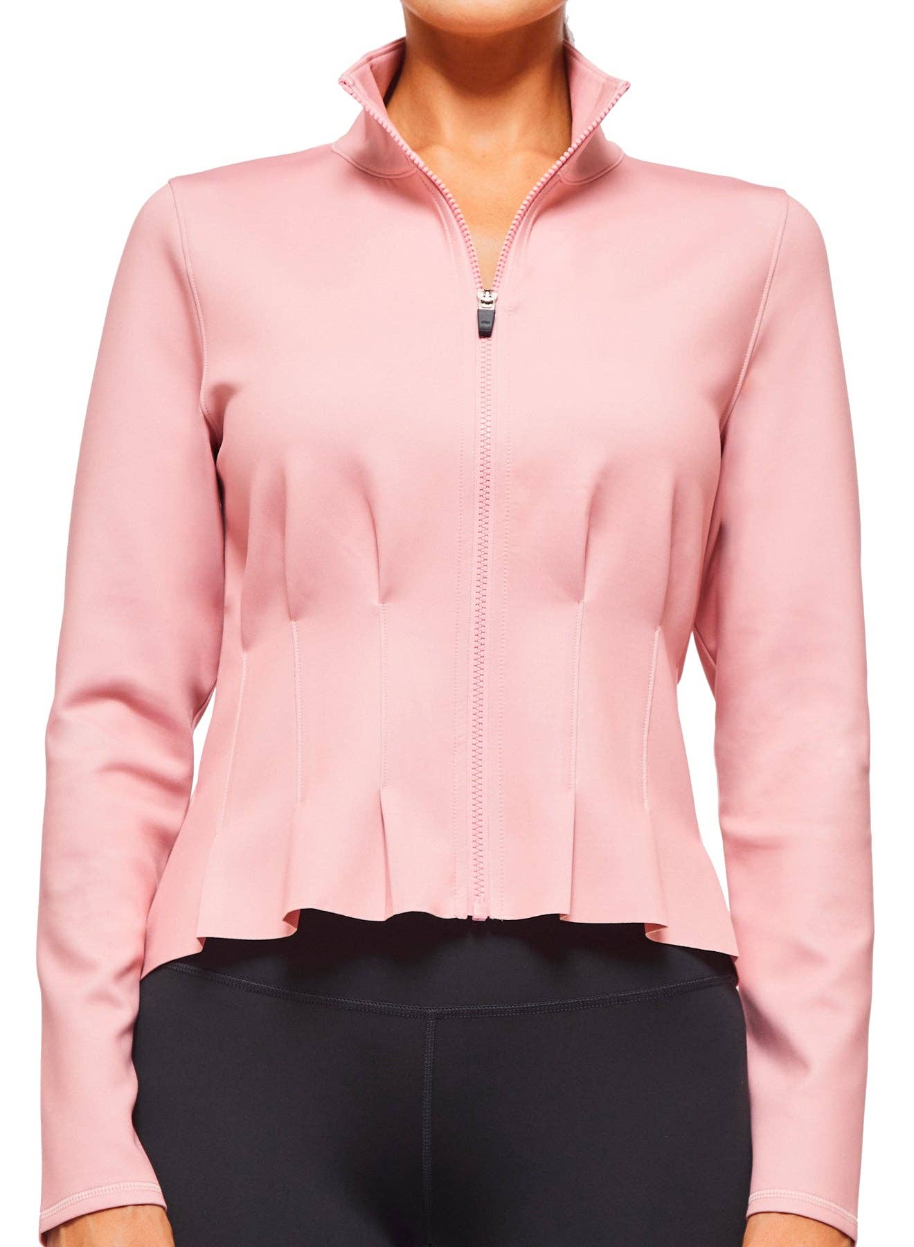 Urban Savage - Pleated Jacket: Dusty Rose / M