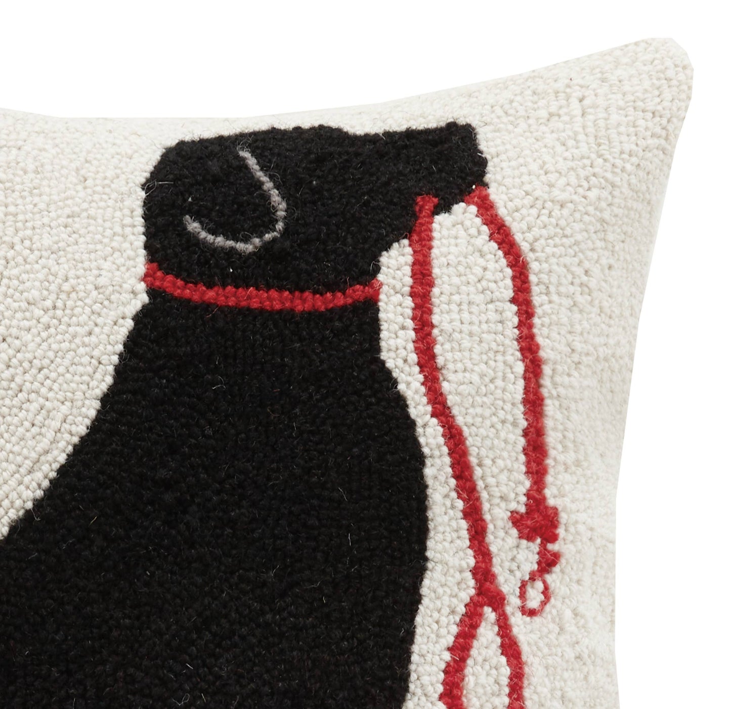 Peking Handicraft - Labrador Dog & Leash Hook Pillow
