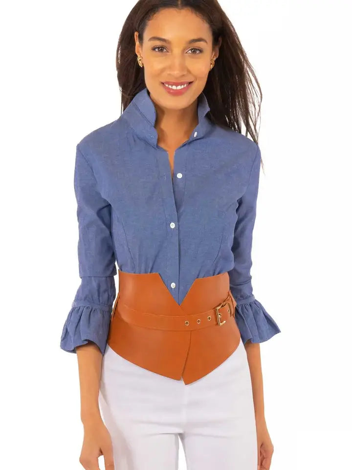 Priss Blouse - Chambray