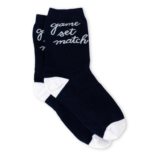 Crew Socks - Navy Game Set Match