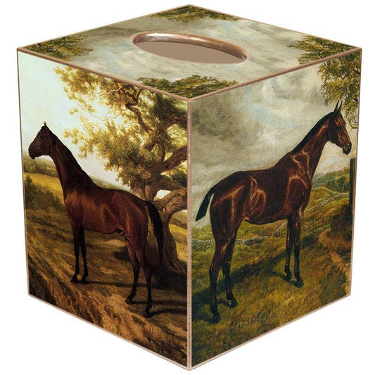 Marye-Kelley - Horses Tissue Box Cover: Paper Mache