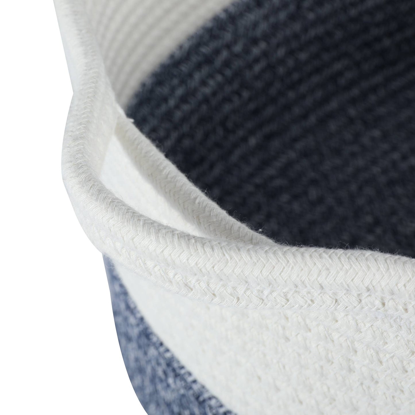 Midlee Designs - Midlee Two Tone Rope Dog Toy Storage Basket