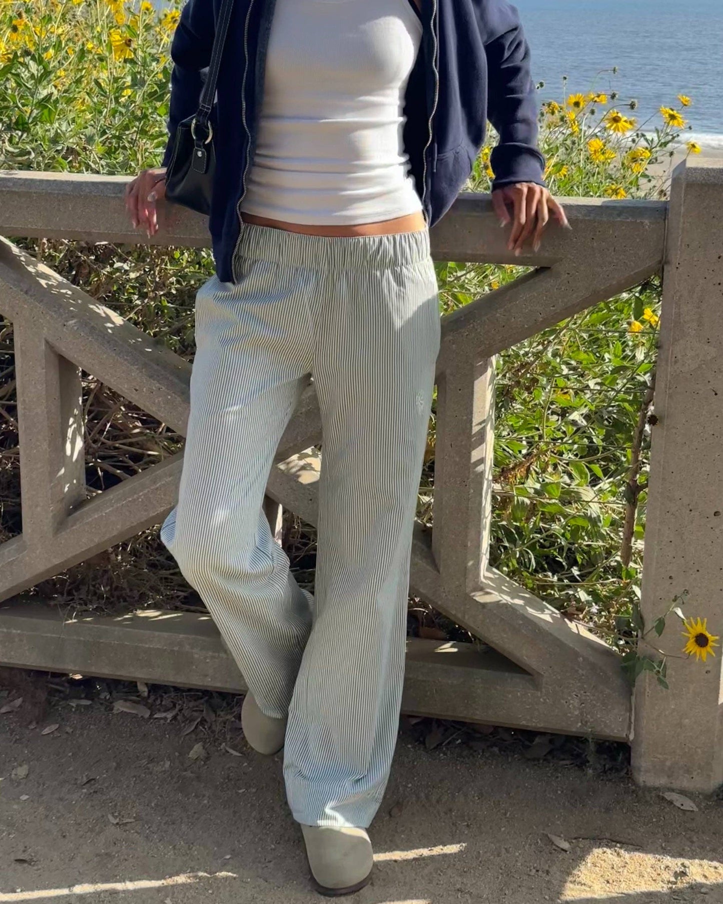 Recreational Habits - Harrison Boxer Stripe Pant in Green: M