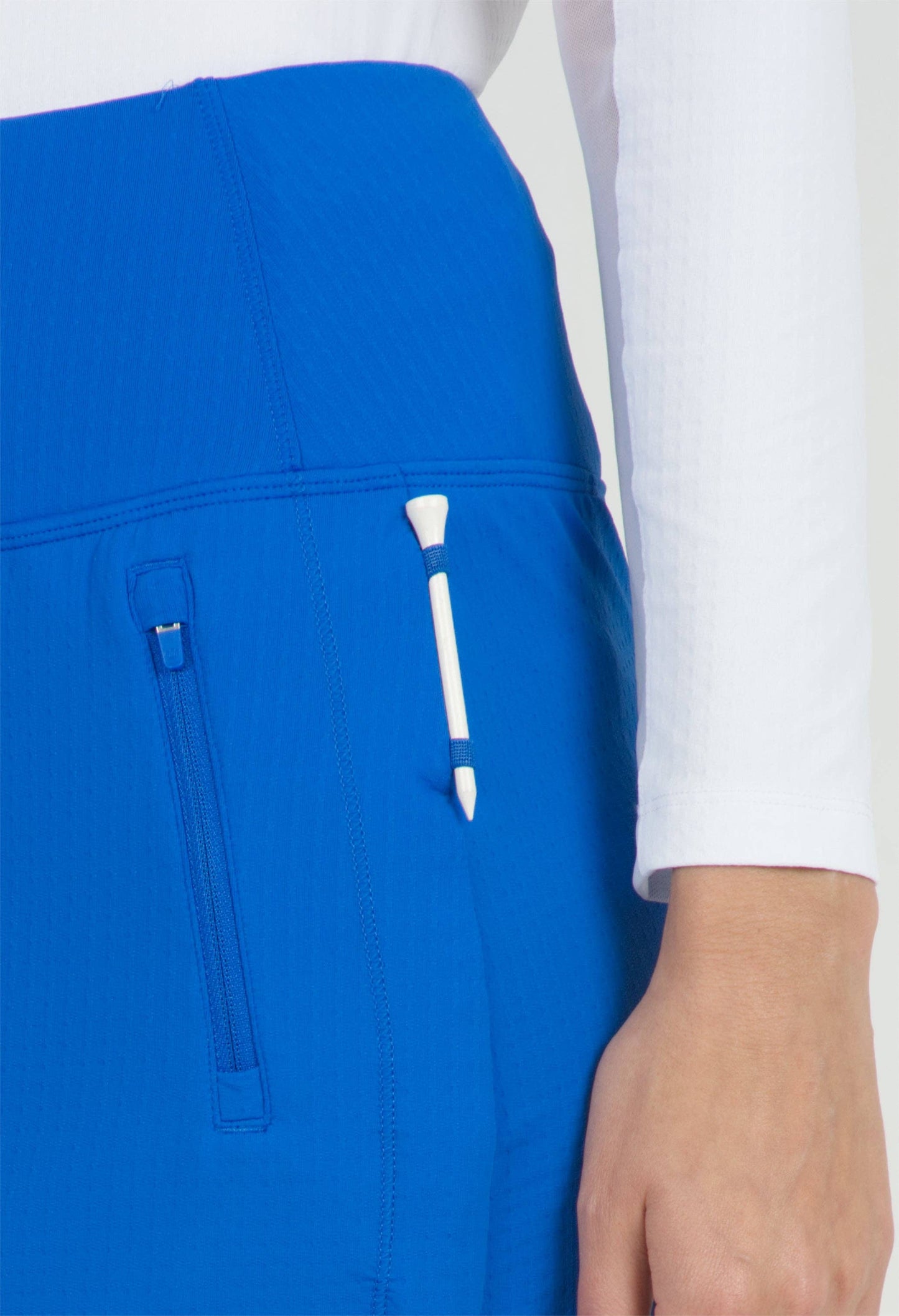 Solid Straight Skort 17.5"