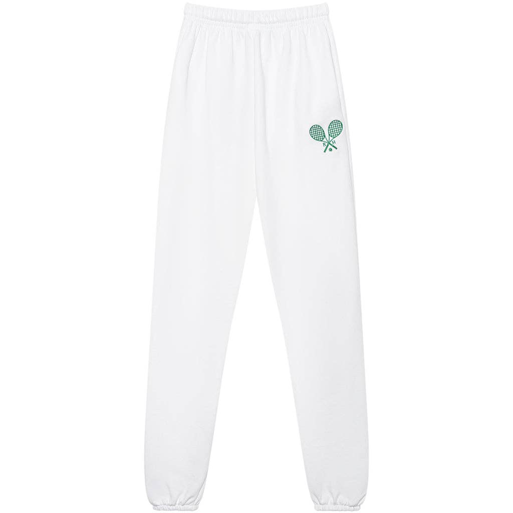 Recreational Habits - Martina Tennis Jogger in White: S