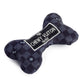 Haute Diggity Dog - Black Checker Chewy Vuiton Bone Squeaker Dog Toy