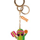 Orange Pickleball Pickle Bag Charm and Keychain Keychain