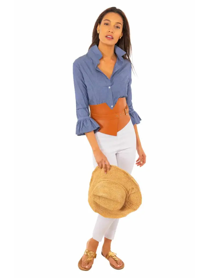 Priss Blouse - Chambray