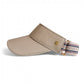 Fenix Sportier The Visor - Khaki Leather, Varsity Striped Elastic & Gold