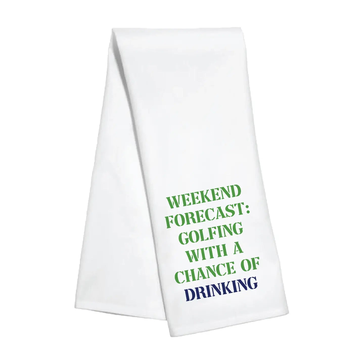 Tonights Forecast Golfing Kitchen Towel