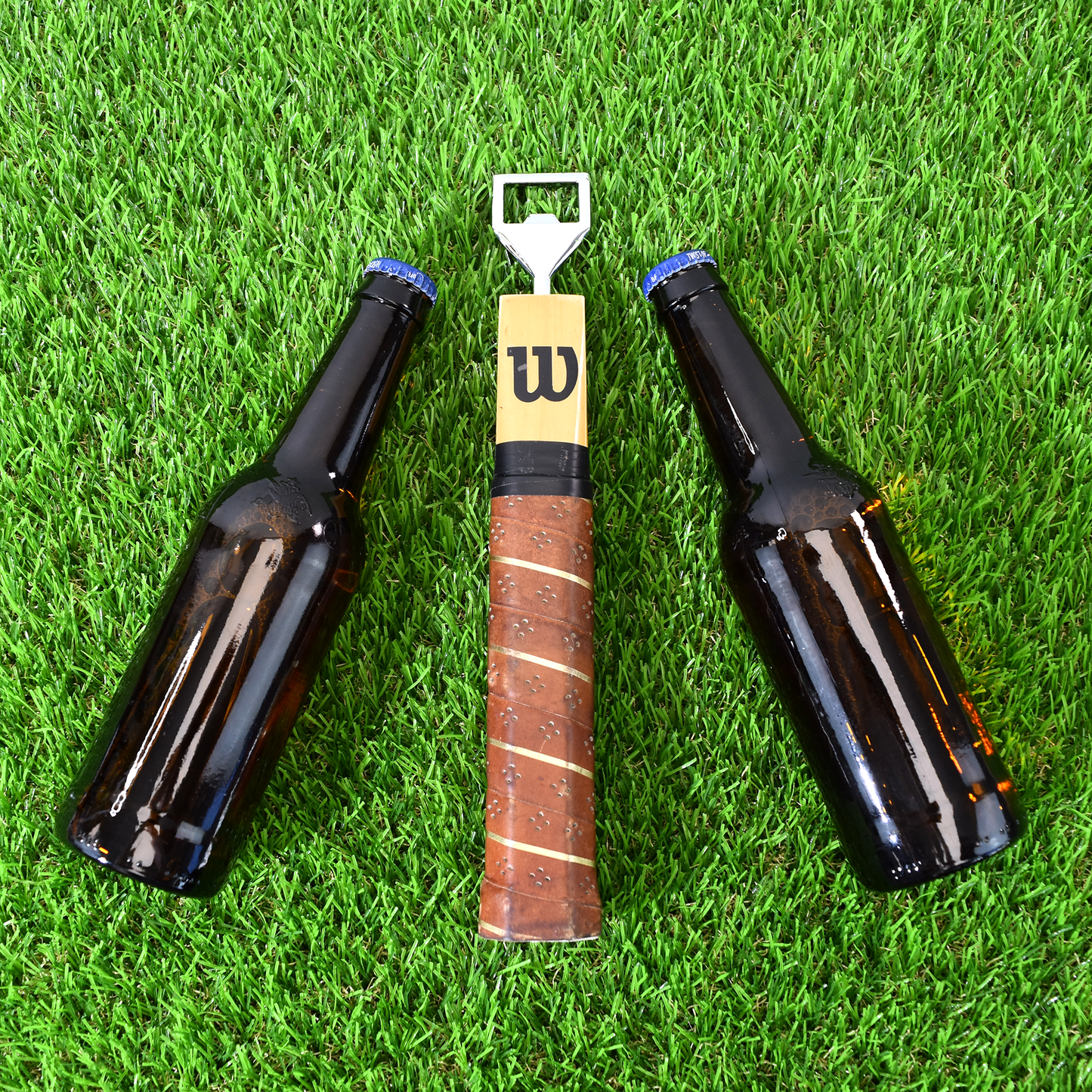 Antique Wooden Tennis Racquet Beer Bottle Opener