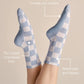 The Checkered Crew Grip Sock