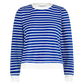 Cadet Blue with Bright White Stripe Poppy Top
