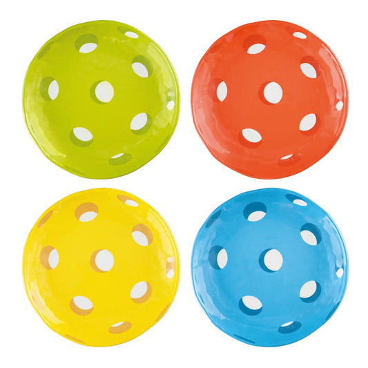 4-Piece Pickleball 6" Melamine Plate