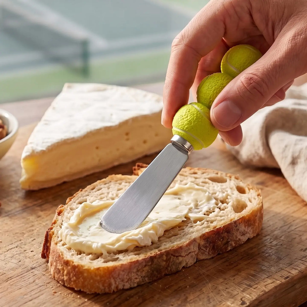 3-Piece Tennis Balls Cheese Spreader