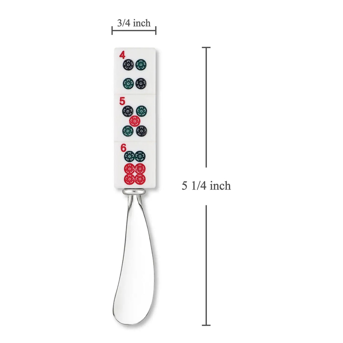 2-Piece Mahjong Stones Zinc Cheese Spreader