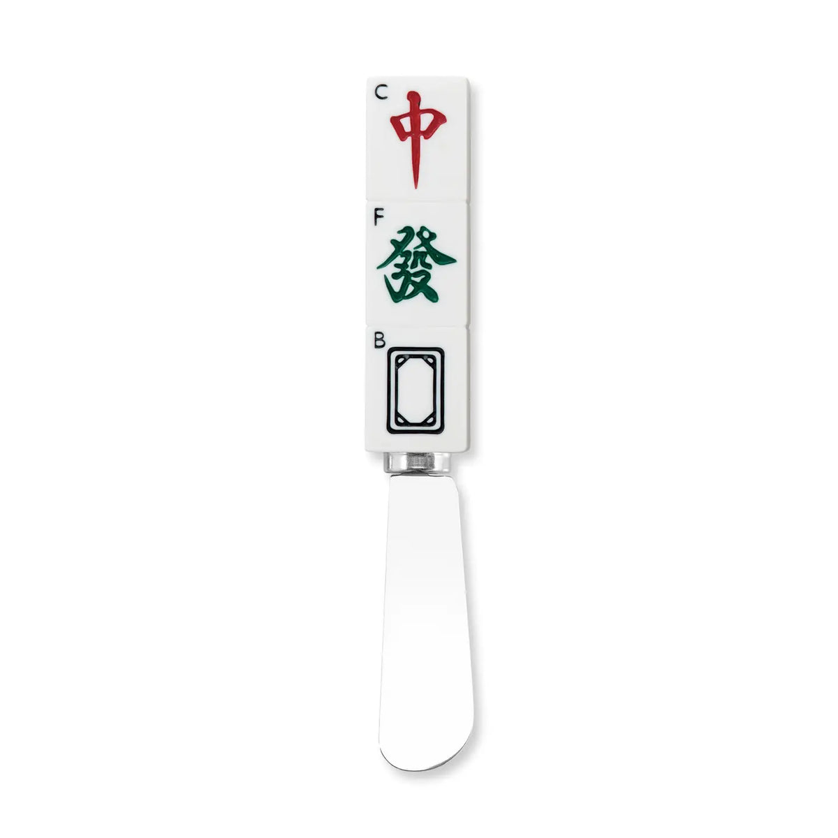 3-Piece Mahjong Nine Symbols Cheese Spreader