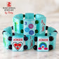 Aqua Swirled Mah Jongg Tile Bracelet