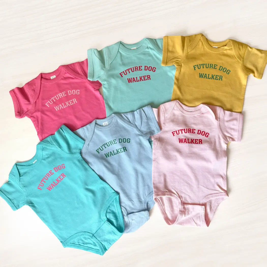 Future Dog Walker Baby Bodysuit | Walk Happy Collection