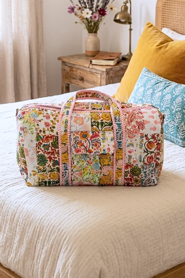 Florence Floral Patchwork Duffel Bag