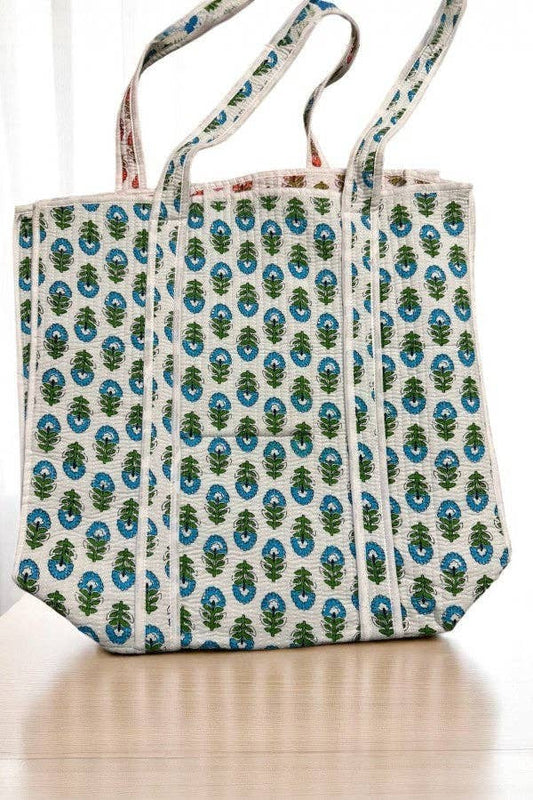 Aster Floral Patterned Tote Bag