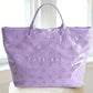 Purple Eyelet Vinyl TOTE BAG