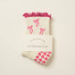 Effortless Club - Grip & Pilates Socks (Hearts + Bows)