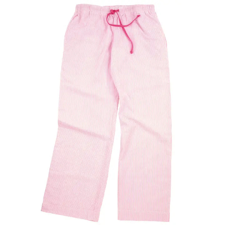 Pink Seersucker Sleep Pants