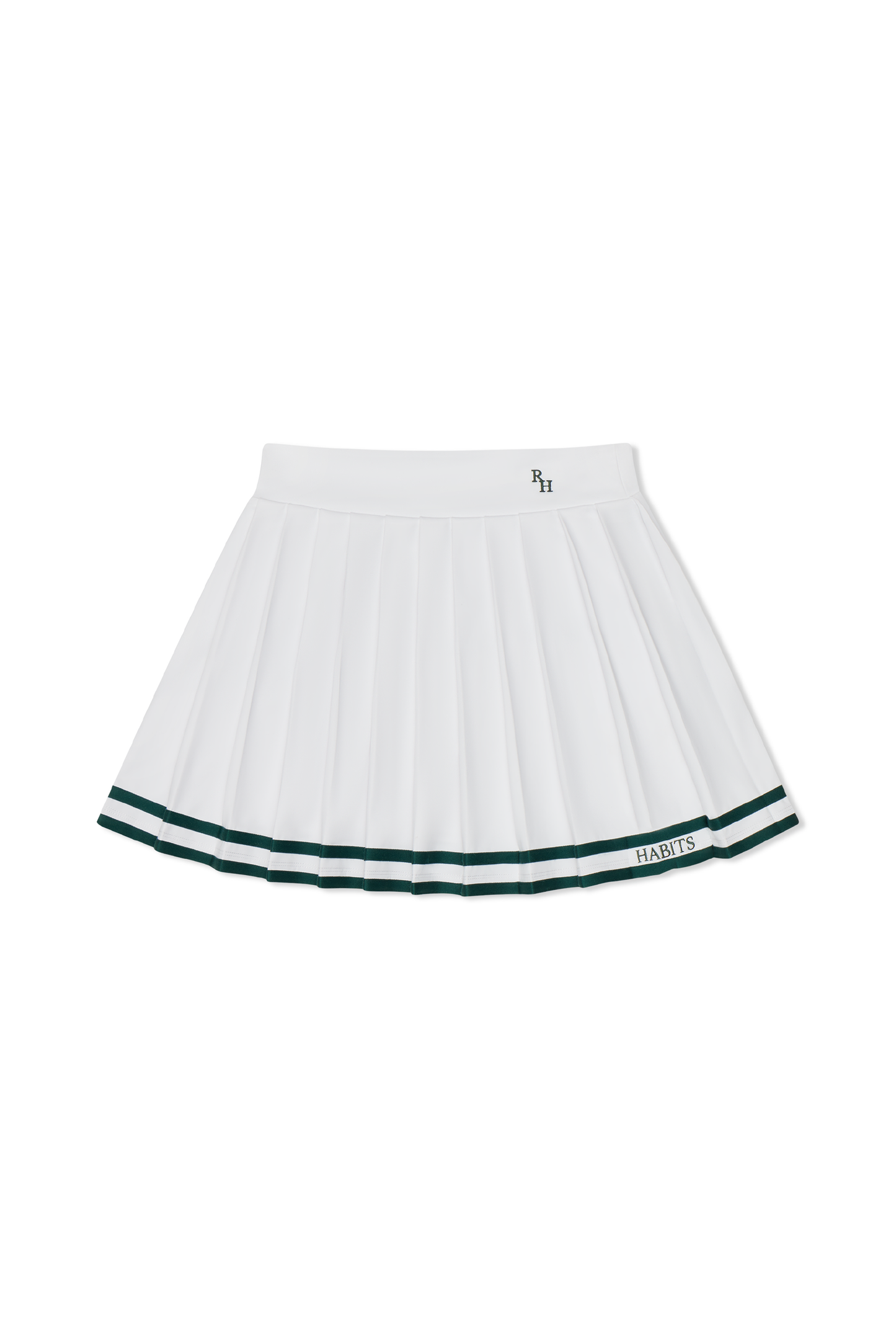 Recreational Habits - Natasha Tennis Skirt with Green Piping: M