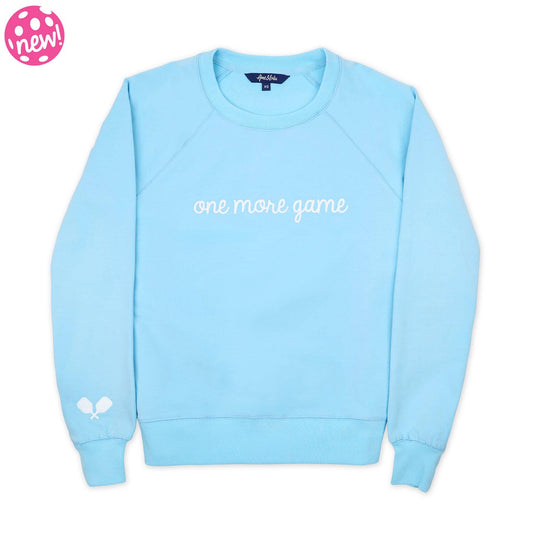 Women's Love All Sweatshirt: Light Blue One More Game