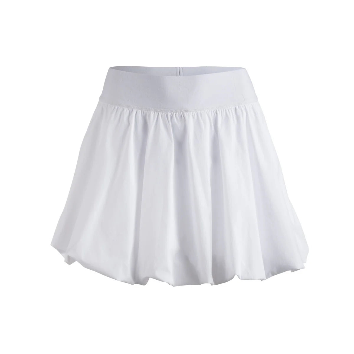 Serena Bubble Skirt - Optic White