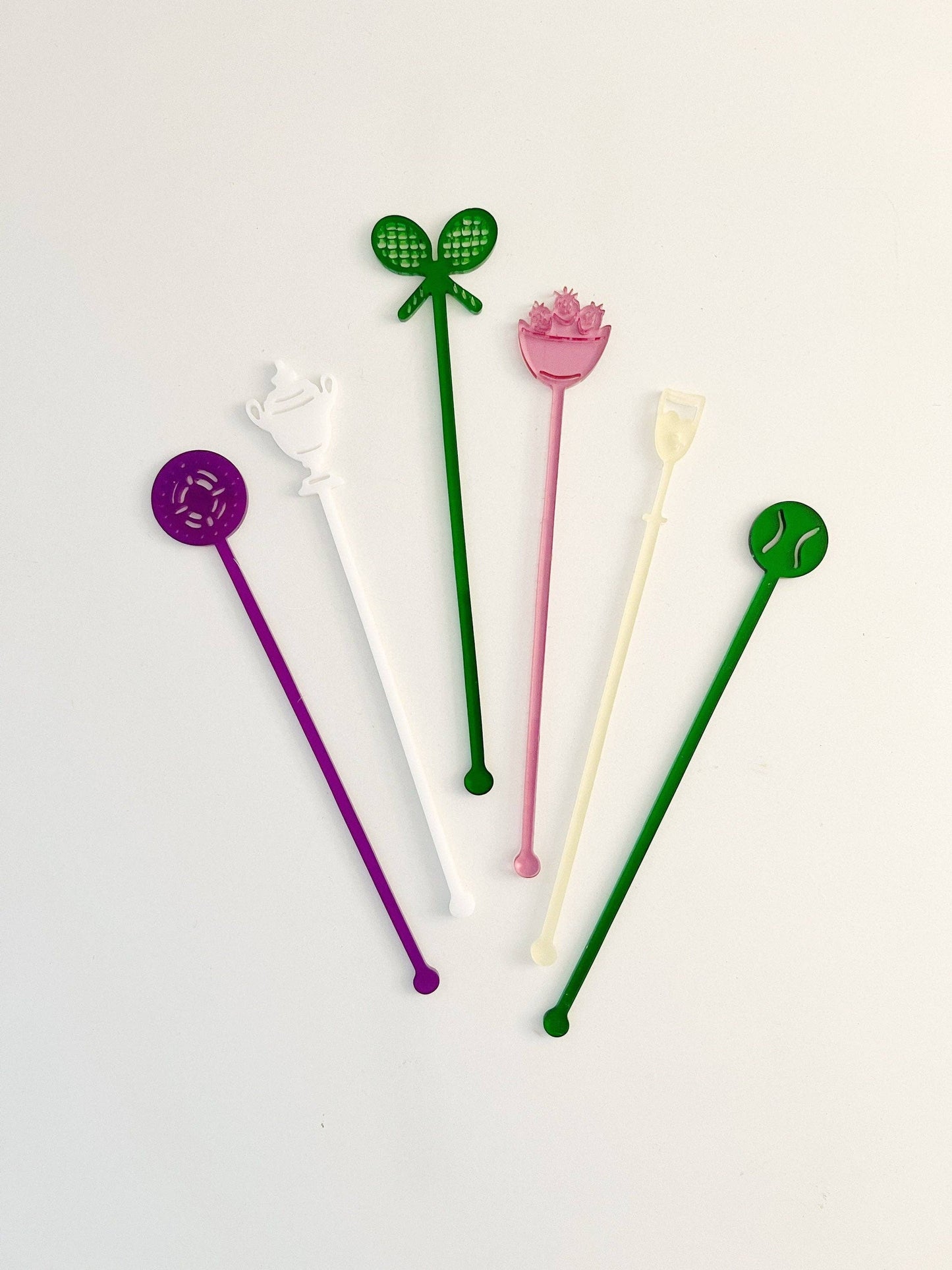 Lucky Lemon Paper Co. - Wimbledon Inspired Stir Stick Set