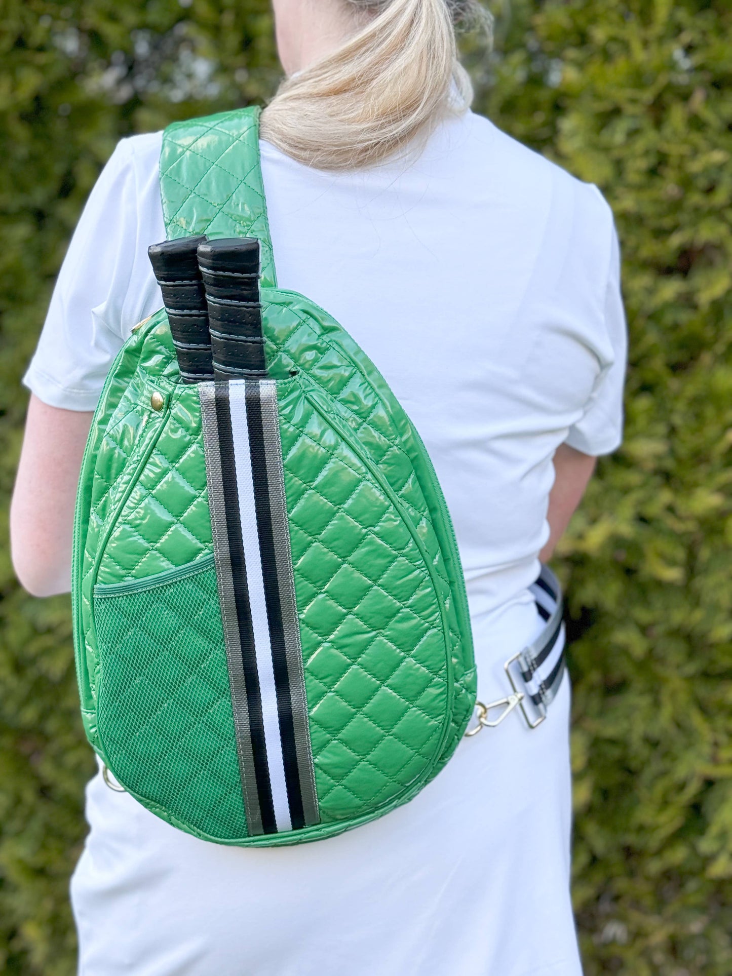 The Brooklyn | Pickleball Puffer Sling Bag | 6 Colors: Black