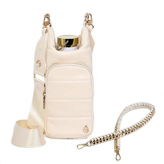 WanderFull - Ivory Vegan Leather HydroBag® with Strap Bundle