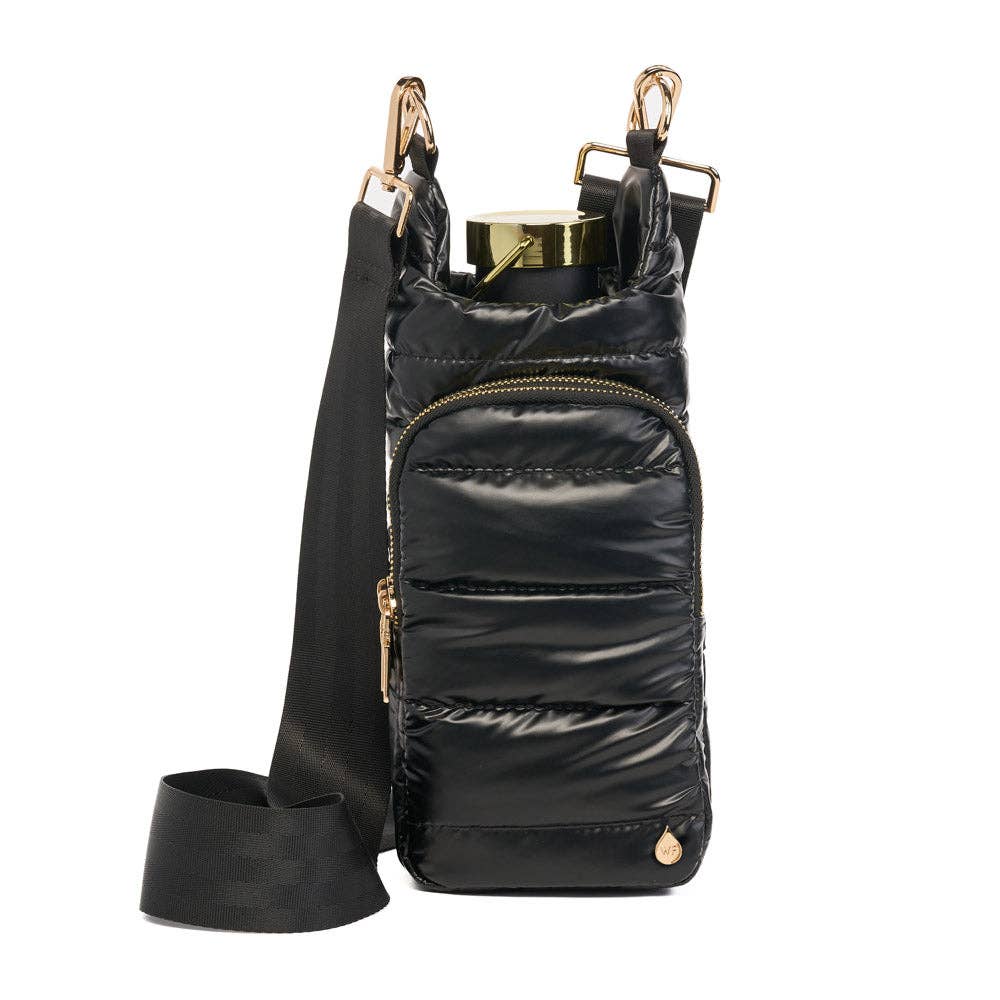 WanderFull - Black Shiny HydroBag® with Gold Hardware