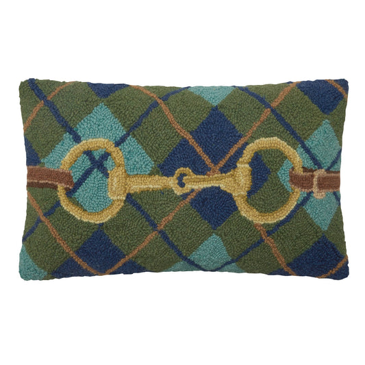 Peking Handicraft - Gingham Buckle Hook Pillow
