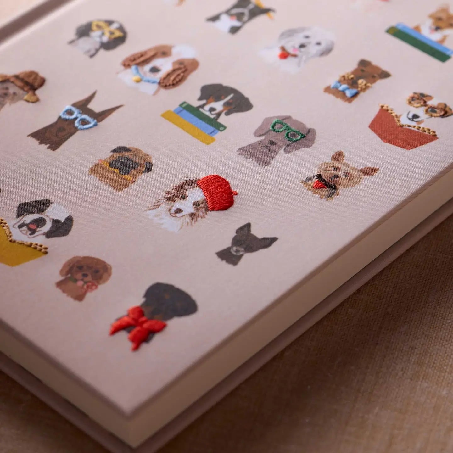 Studious Dogs Embroidered Journal