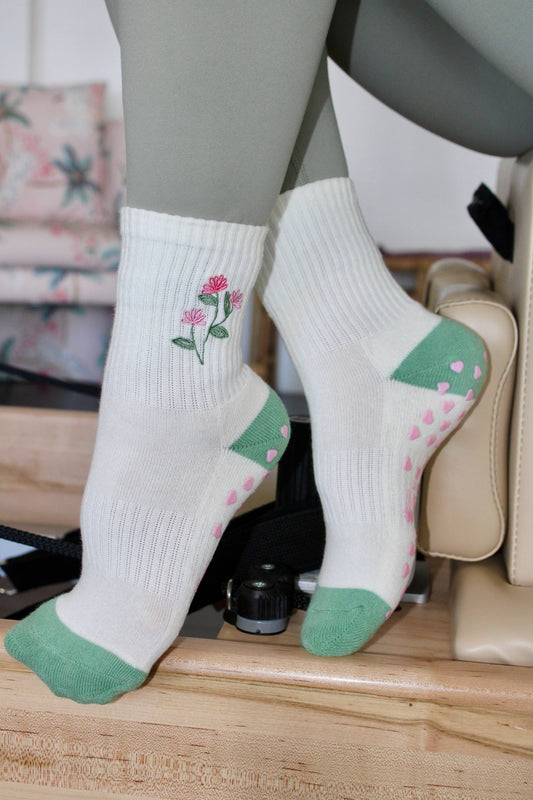 Flower Power Grip Sock