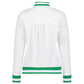 Dynasty Jacket: Cadet Blue with Bright White Stripe / S