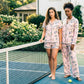 Sunday Funday Tennis Short Sleeved Pajama Set