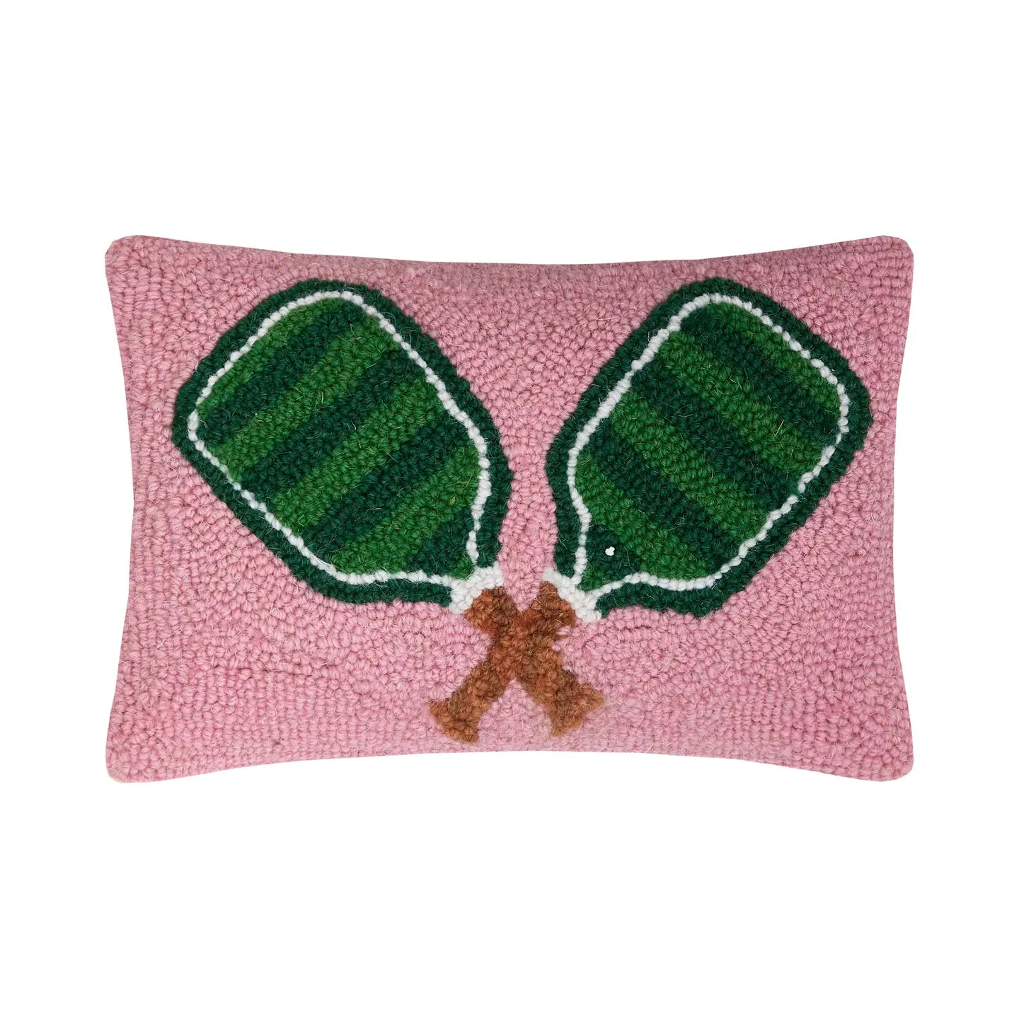 Pickleball Hook Pillow - Green / Pink