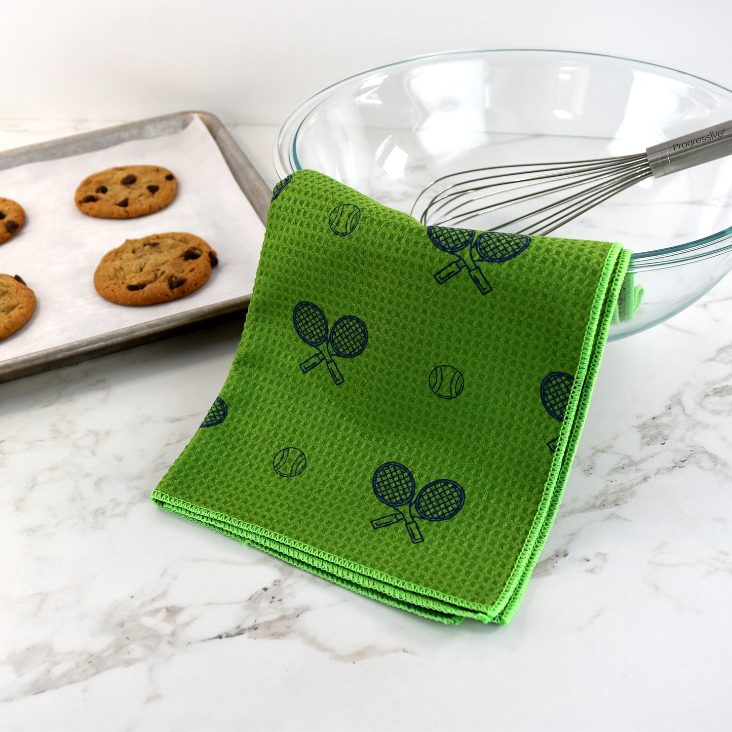 Tennis Dish Towel- Grass Court Green