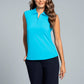 Solid Sleeveless Polo