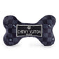 Haute Diggity Dog - Black Checker Chewy Vuiton Bone Squeaker Dog Toy