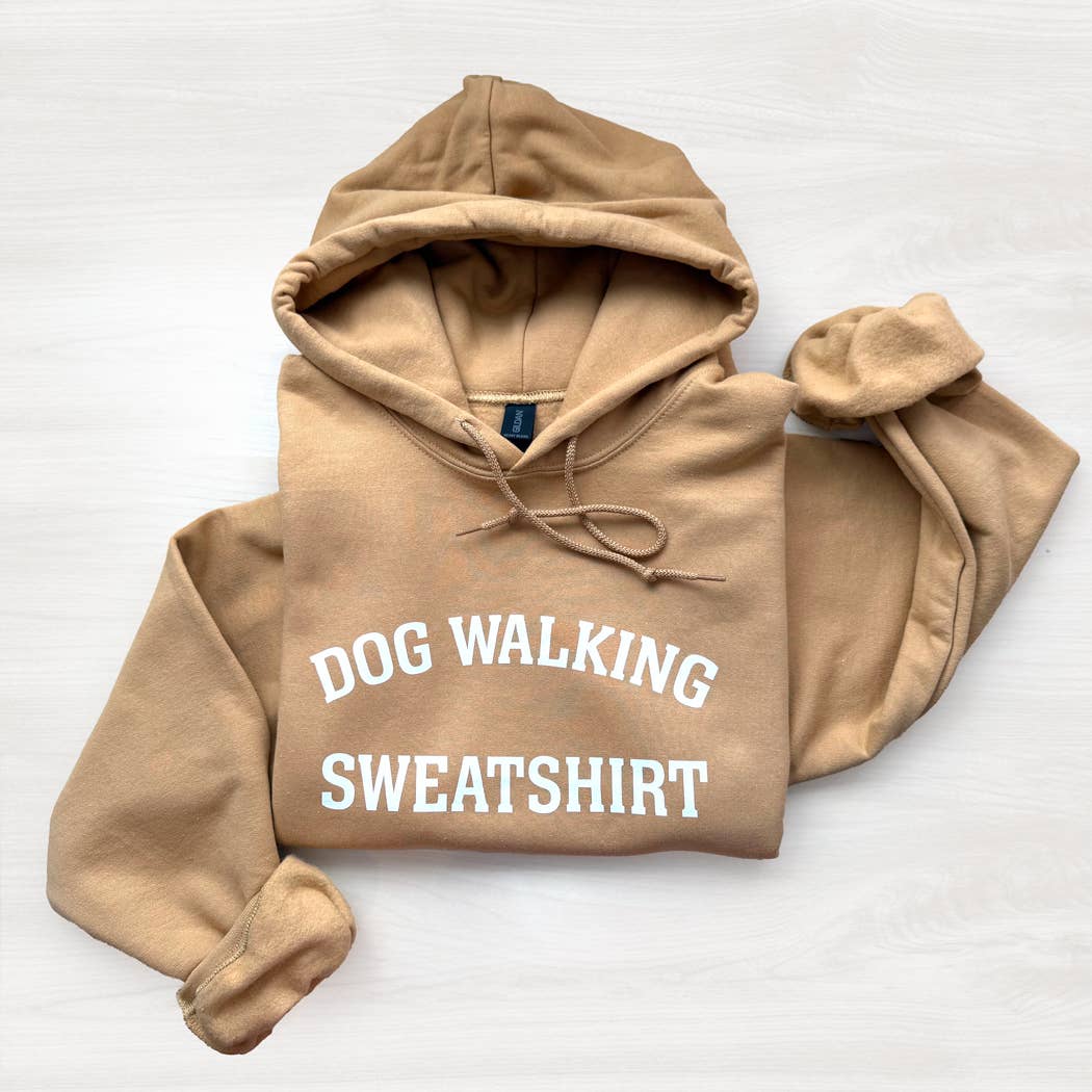 Poppy & Lou - Dog Walking Sweatshirt – Cozy Unisex Hoodie for Dog Lovers: Navy / L