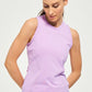 Knit Pindot Tie Back Tank in Provence