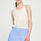 Circle Mesh Core Tank - White/Bluebird
