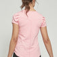 Pleat Tee - Shell Pink