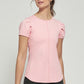 Pleat Tee - Shell Pink