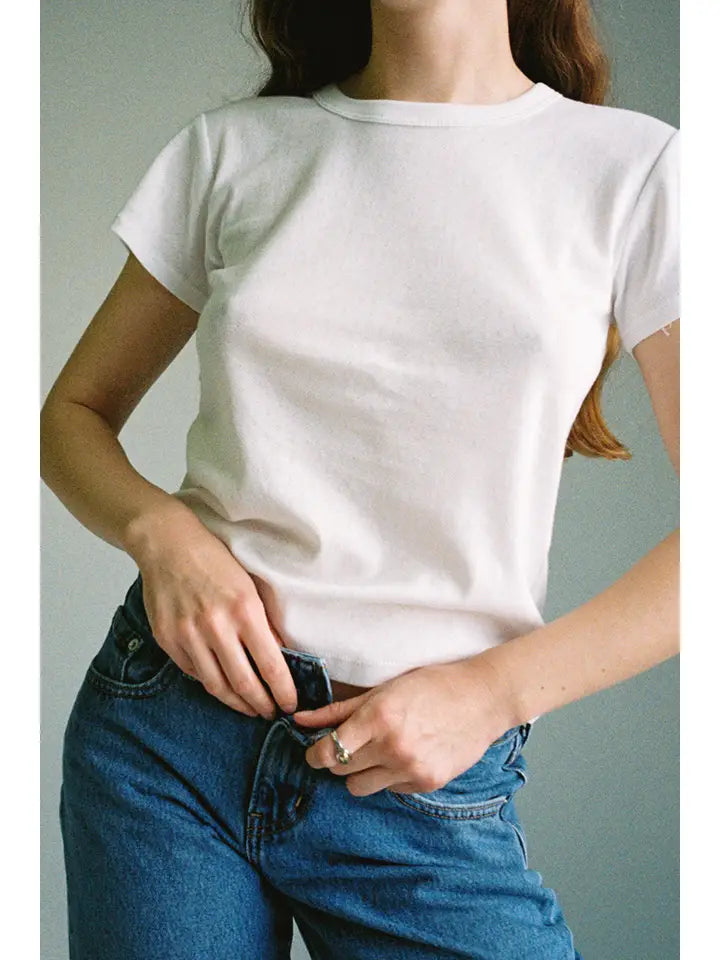 Pointelle Baby Tee